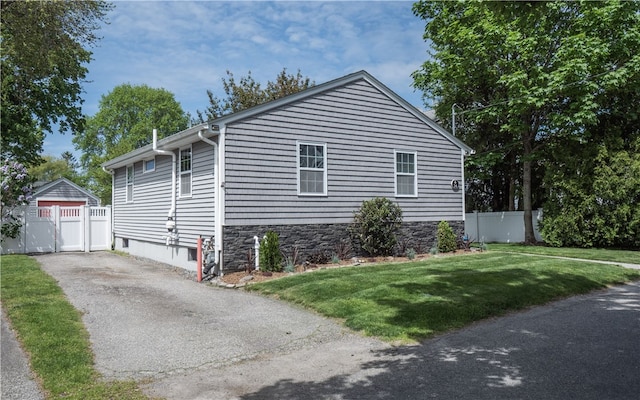 24 Southmayd St, Newport, RI 02840 - view of property exterior with asphalt driveway