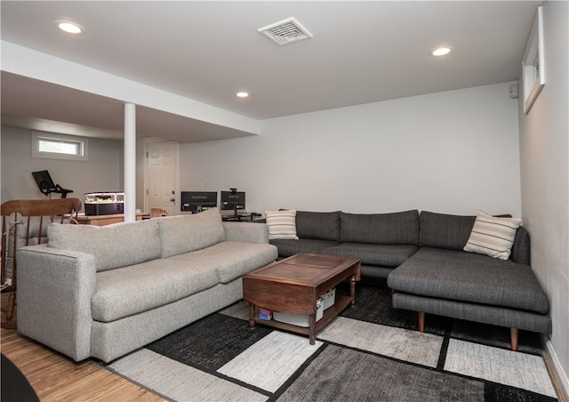 24 Southmayd St, Newport, RI 02840 - living room featuring wood finished floors and recessed lighting