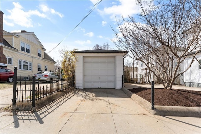 1314 Chalkstone Ave, Providence, RI 02908 - detached garage featuring driveway