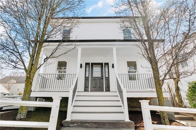 1314 Chalkstone Ave, Providence, RI 02908 - view of front of property with covered porch
