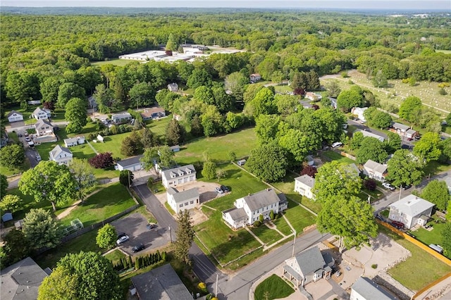 2 Francis St, Coventry, RI 02816 - aerial overview of property's location featuring a forest and nearby suburban area