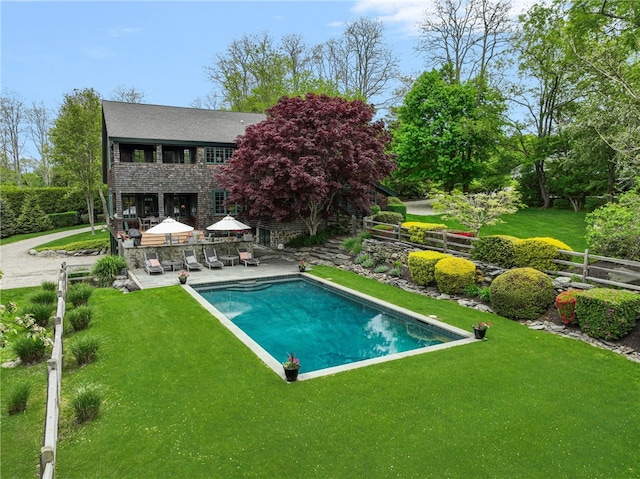 56 Summerfield Ln, Middletown, RI 02842 - outdoor pool with a patio