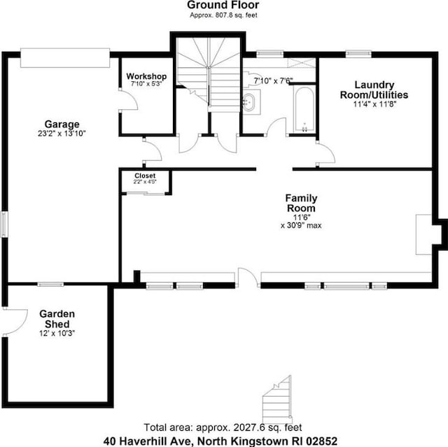 40 Haverhill Ave, North Kingstown, RI 02852 - property floor plan