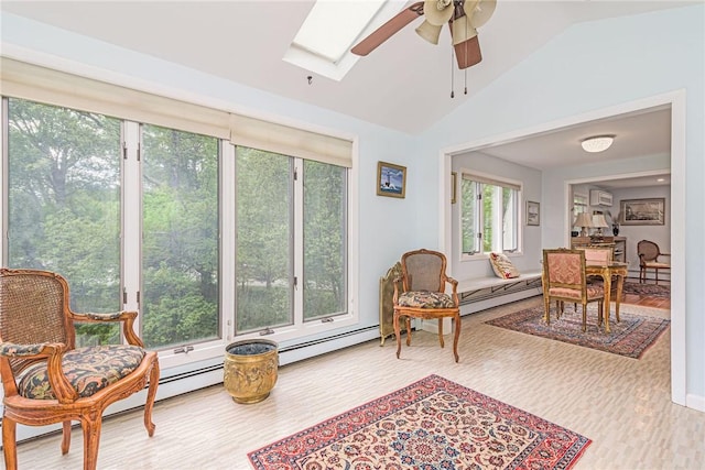 40 Haverhill Ave, North Kingstown, RI 02852 - sunroom / solarium with a skylight and lofted ceiling