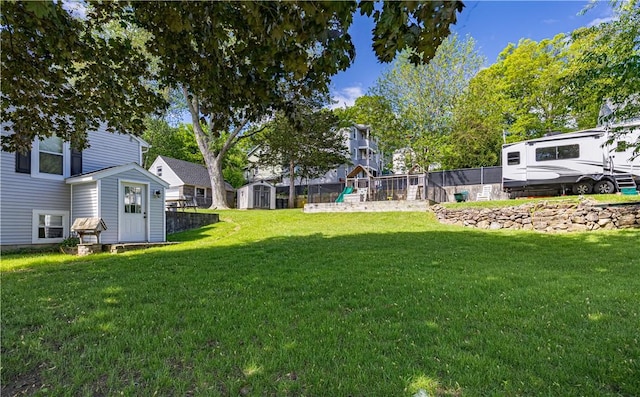99 Fairfield Ave, Woonsocket, RI 02895 - view of yard featuring a playground