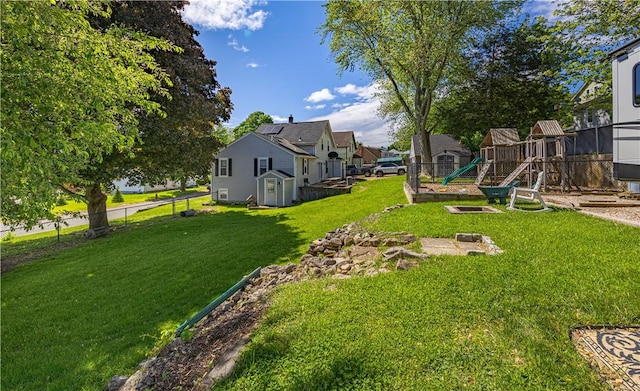 99 Fairfield Ave, Woonsocket, RI 02895 - view of yard with a playground