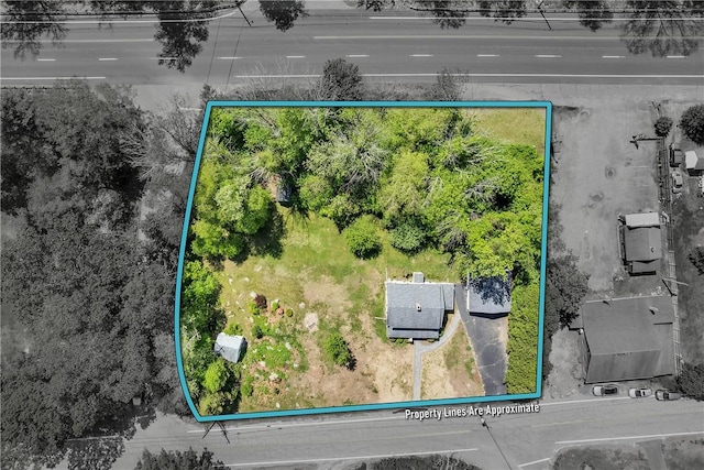 72 Old Danielson Pike, Foster, RI 02825 - aerial view of property's location featuring property parcel outlined