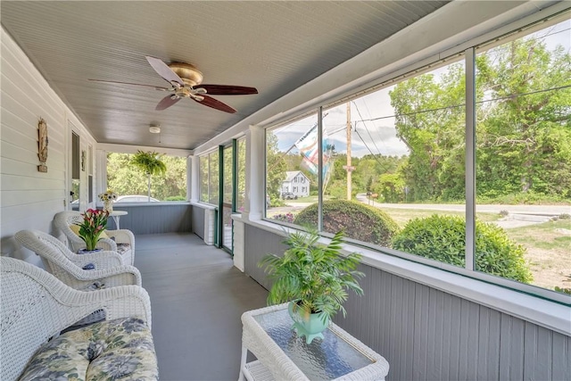 72 Old Danielson Pike, Foster, RI 02825 - sunroom with ceiling fan