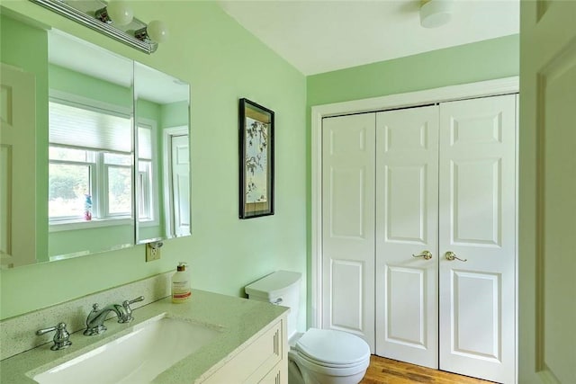9 Misty River Ter, Narragansett, RI 02874 - bathroom featuring vanity, a closet, and toilet