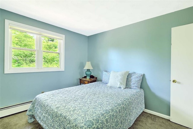 9 Misty River Ter, Narragansett, RI 02874 - bedroom with carpet flooring, a baseboard radiator, and baseboards