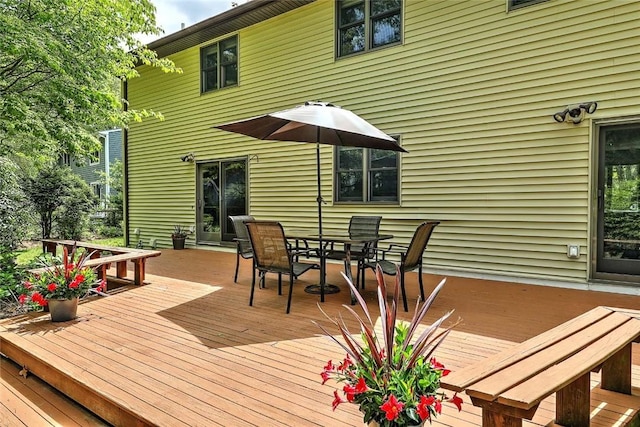 9 Misty River Ter, Narragansett, RI 02874 - wooden terrace featuring outdoor dining area