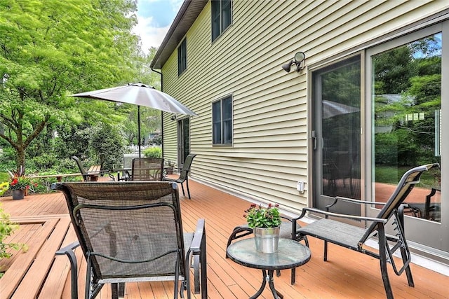 9 Misty River Ter, Narragansett, RI 02874 - wooden deck featuring outdoor dining space