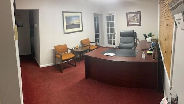 1815 Mineral Spring Ave, North Providence, RI 02904 - home office with carpet flooring and baseboards