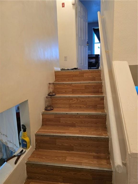 20 Pennsyjvania Ave, Providence, RI 02905 - staircase featuring wood finished floors