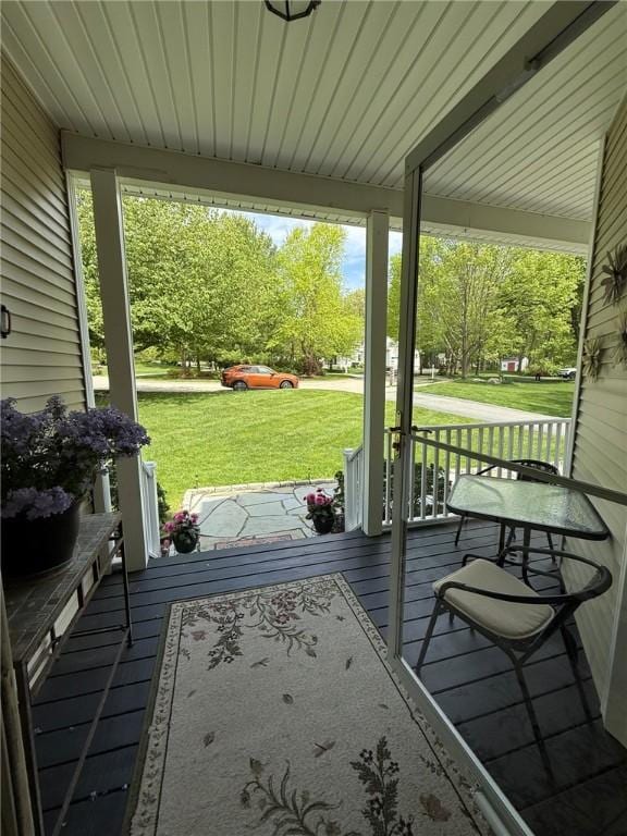 36 Jasmine Cir, North Kingstown, RI 02874 - porch with a yard