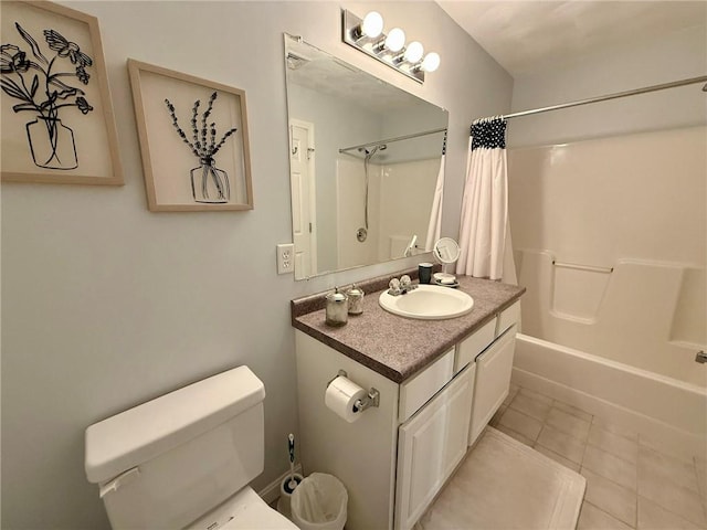 36 Jasmine Cir, North Kingstown, RI 02874 - full bath with toilet, shower / tub combo, tile patterned floors, and vanity