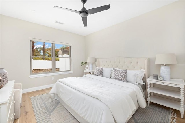 81 W Valley Cir, West Warwick, RI 02893 - bedroom with light wood-style flooring, baseboards, and ceiling fan