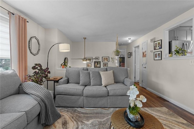 52 Eddy St, North Providence, RI 02911 - living area with wood finished floors and baseboards