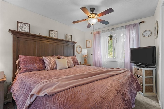 52 Eddy St, North Providence, RI 02911 - carpeted bedroom featuring a ceiling fan