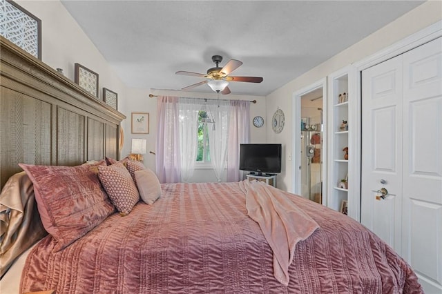 52 Eddy St, North Providence, RI 02911 - bedroom featuring a ceiling fan