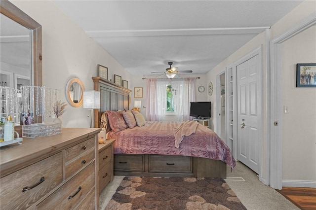 52 Eddy St, North Providence, RI 02911 - bedroom with ceiling fan and baseboards