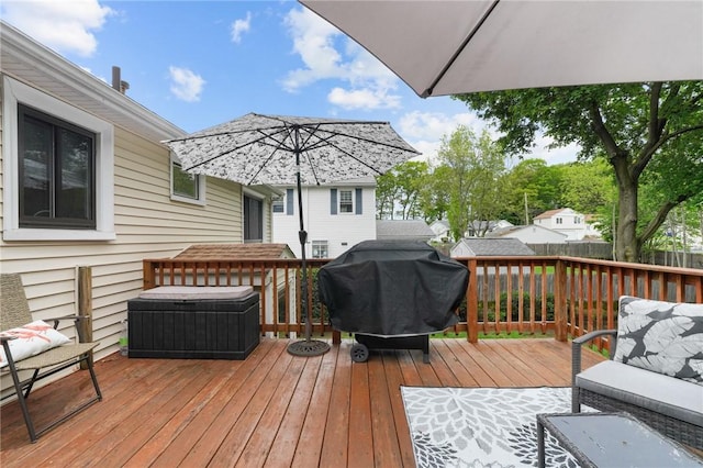 52 Eddy St, North Providence, RI 02911 - deck with grilling area