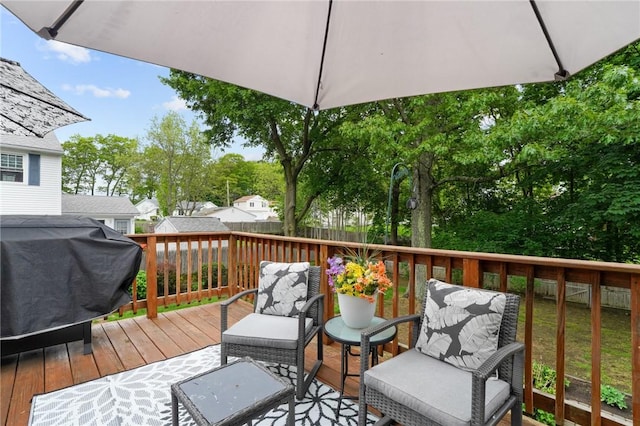 52 Eddy St, North Providence, RI 02911 - deck featuring area for grilling