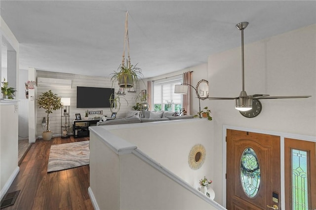 52 Eddy St, North Providence, RI 02911 - entrance foyer featuring dark wood-style flooring