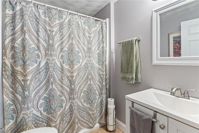 27 Aberdeen St, West Warwick, RI 02893 - bathroom with toilet, a shower with curtain, and vanity