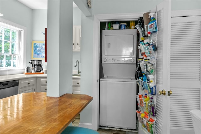 97 Narragansett Ave Unit C4, Newport, RI 02840 - washroom with stacked washing machine and dryer