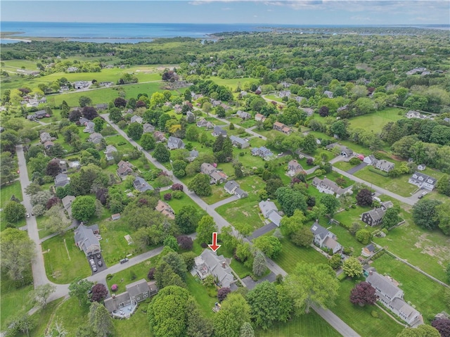 10 Bartlett Rd, Middletown, RI 02842 - aerial view of residential area featuring a large body of water