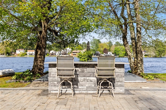 250 Shippee Plat Rd, Coventry, RI 02816 - view of patio featuring a water view