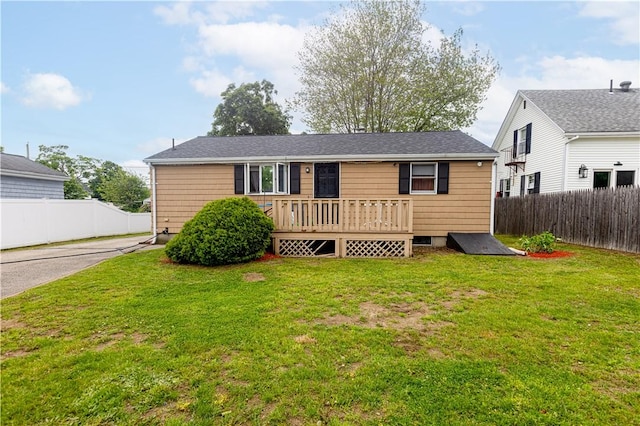 71 Julian St, Pawtucket, RI 02861 - view of front of home with a deck