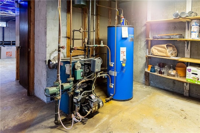 71 Julian St, Pawtucket, RI 02861 - utility room featuring water heater and a heating unit
