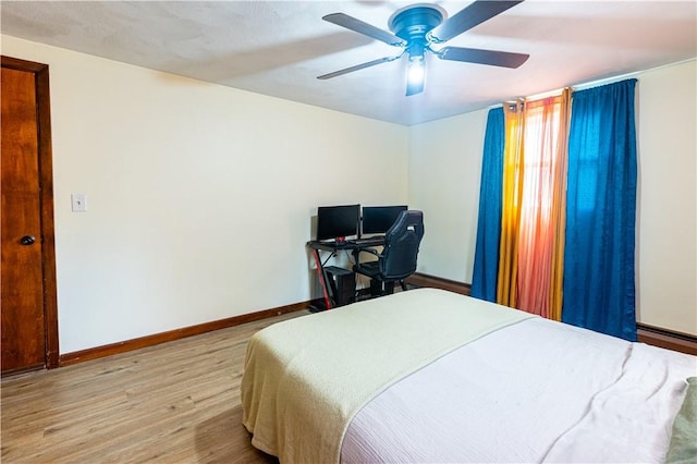 71 Julian St, Pawtucket, RI 02861 - bedroom featuring light wood-style floors, baseboards, and a ceiling fan