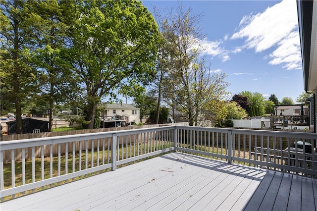 99 Scranton Ave, Warwick, RI 02888 - wooden deck featuring a fenced backyard
