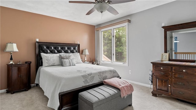 75 Valley Green Ct Unit C, North Providence, RI 02911 - bedroom with light carpet, baseboards, and ceiling fan