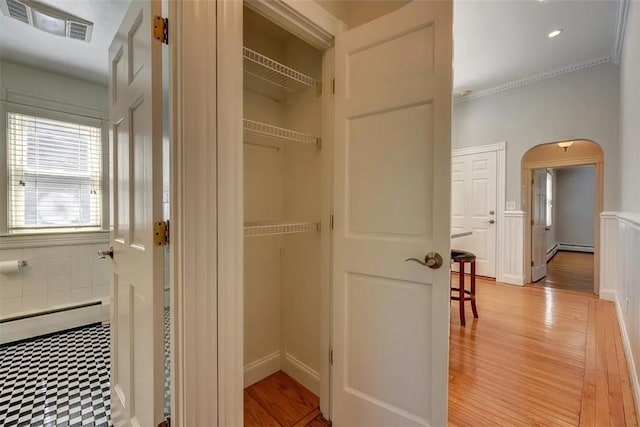 368 Thayer St Unit 2, Providence, RI 02906 - closet with baseboard heating