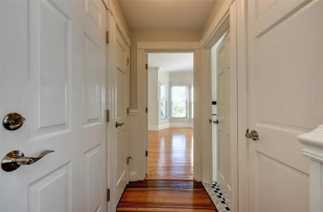 368 Thayer St Unit 2, Providence, RI 02906 - hallway with dark wood-style floors