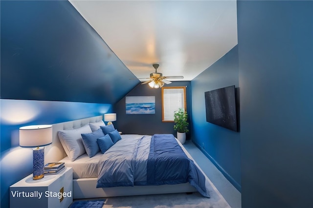 34 Bates Ave, Coventry, RI 02816 - bedroom featuring lofted ceiling and a ceiling fan