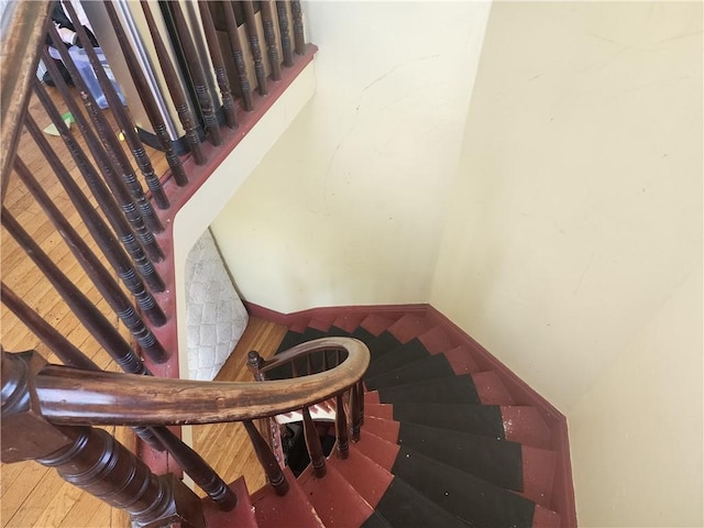 95 Congress Ave, Providence, RI 02907 - staircase with wood finished floors