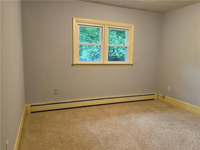 10 Cavalier Rd, Narragansett, RI 02882 - carpeted empty room featuring a baseboard radiator and baseboards