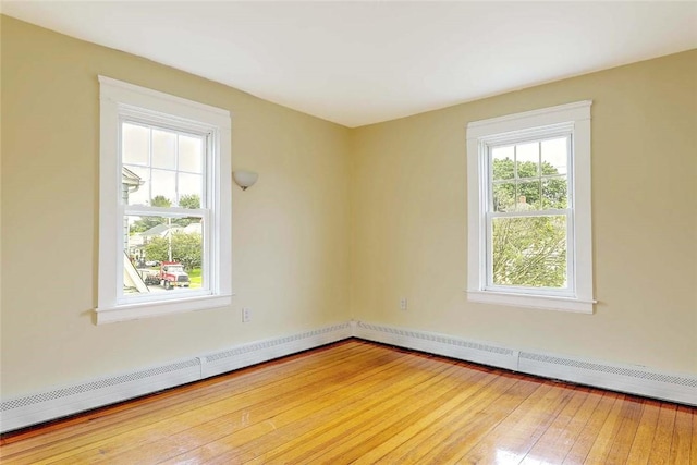 77 Glen Ave, Cranston, RI 02905 - unfurnished room featuring hardwood / wood-style flooring and baseboard heating