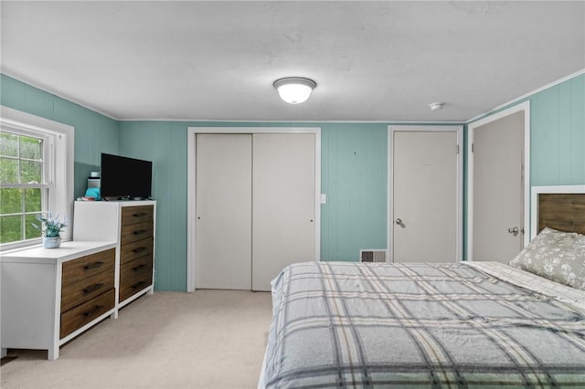 223 Chopmist Hill Rd, Glocester, RI 02814 - bedroom featuring light carpet and a decorative wall