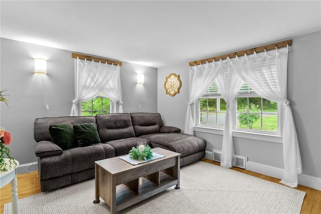 223 Chopmist Hill Rd, Glocester, RI 02814 - living area with baseboards and light wood-style floors