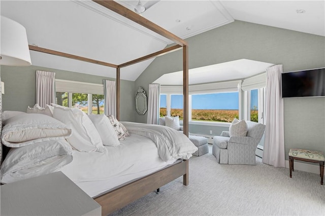 61 Baileys Ledge Rd, Little Compton, RI 02837 - carpeted bedroom with a baseboard heating unit