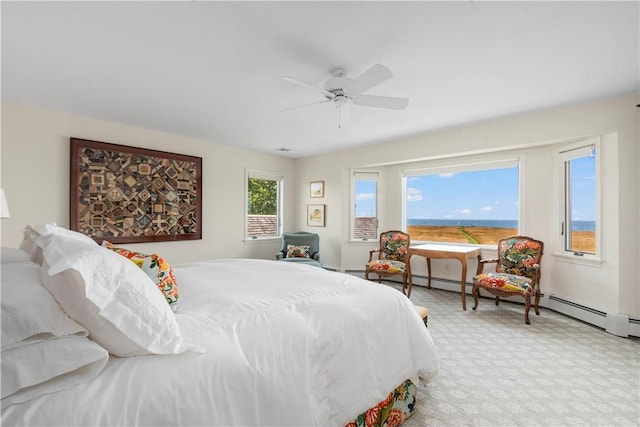 61 Baileys Ledge Rd, Little Compton, RI 02837 - bedroom featuring a ceiling fan and carpet flooring