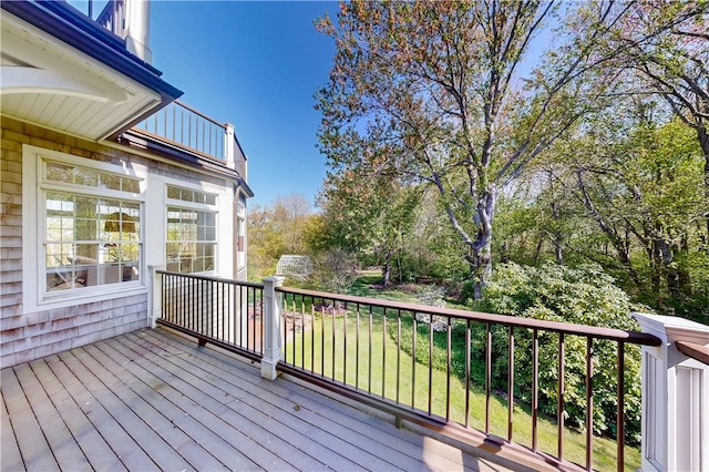 38 Westwind Dr, Jamestown, RI 02835 - view of wooden deck