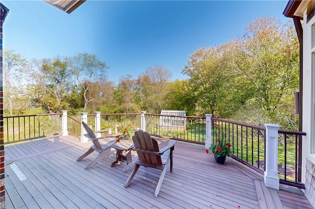38 Westwind Dr, Jamestown, RI 02835 - view of wooden deck