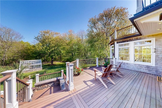38 Westwind Dr, Jamestown, RI 02835 - view of wooden deck